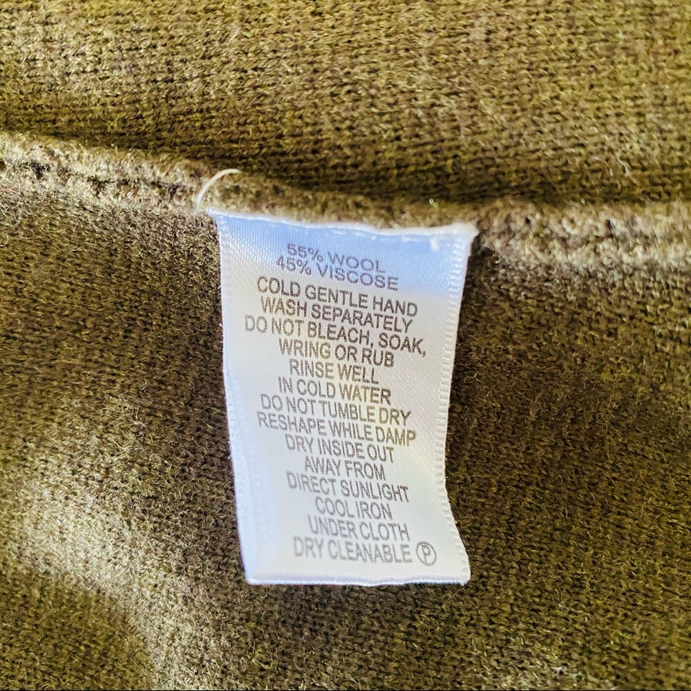 🌱 SPORTSCRAFT Sz XS (8-10) Wool-blend Cardigan - Picture 4 of 6